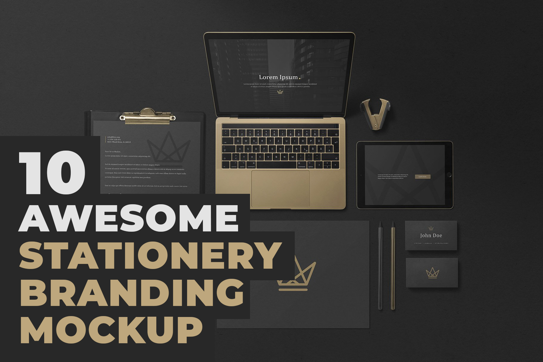 Download Free 10 Awesome Stationery Branding Mockup PSD Mockups.