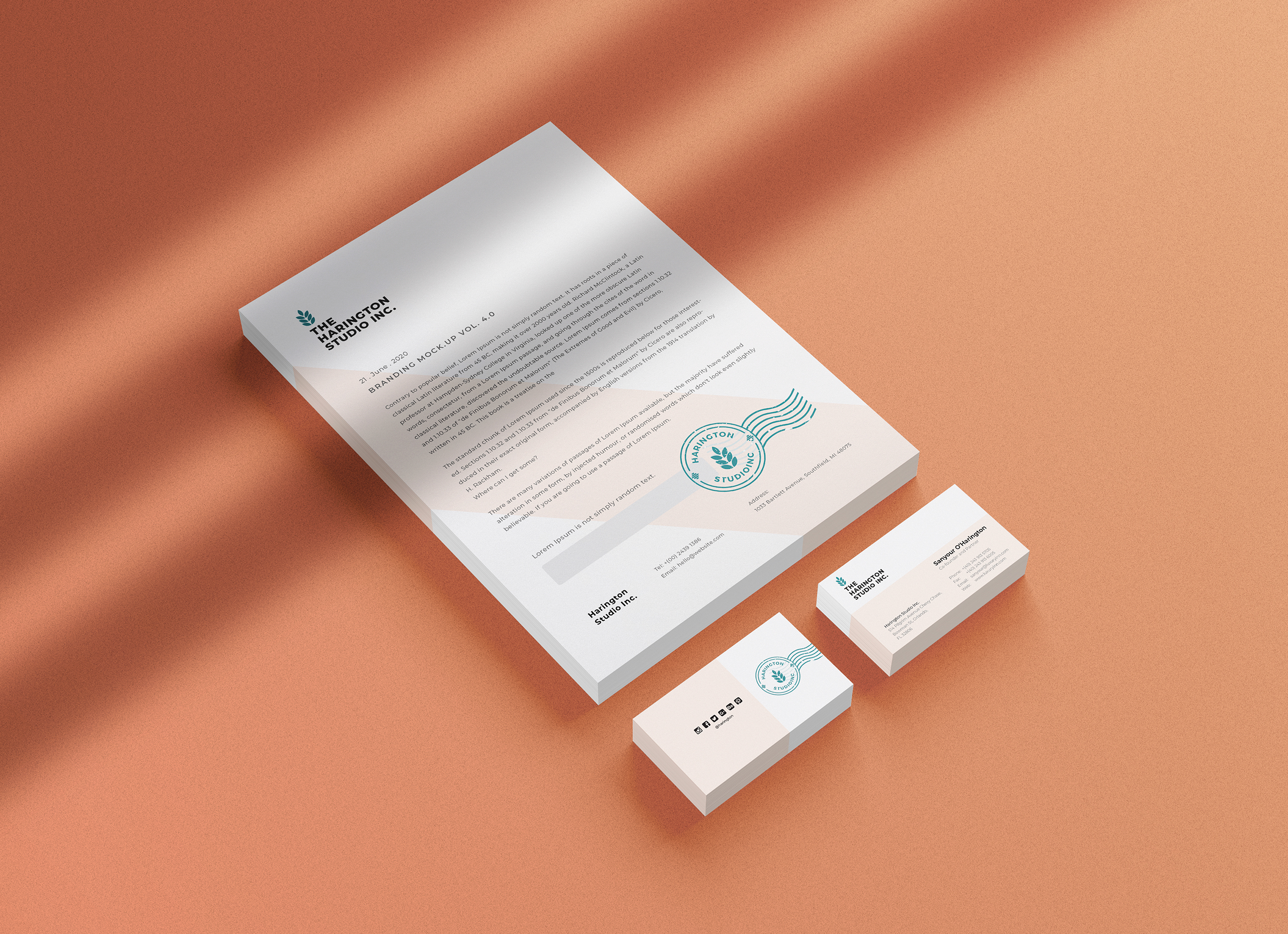 Download Isometric Stacked Stationery Mockup Graphicsegg PSD Mockup Templates