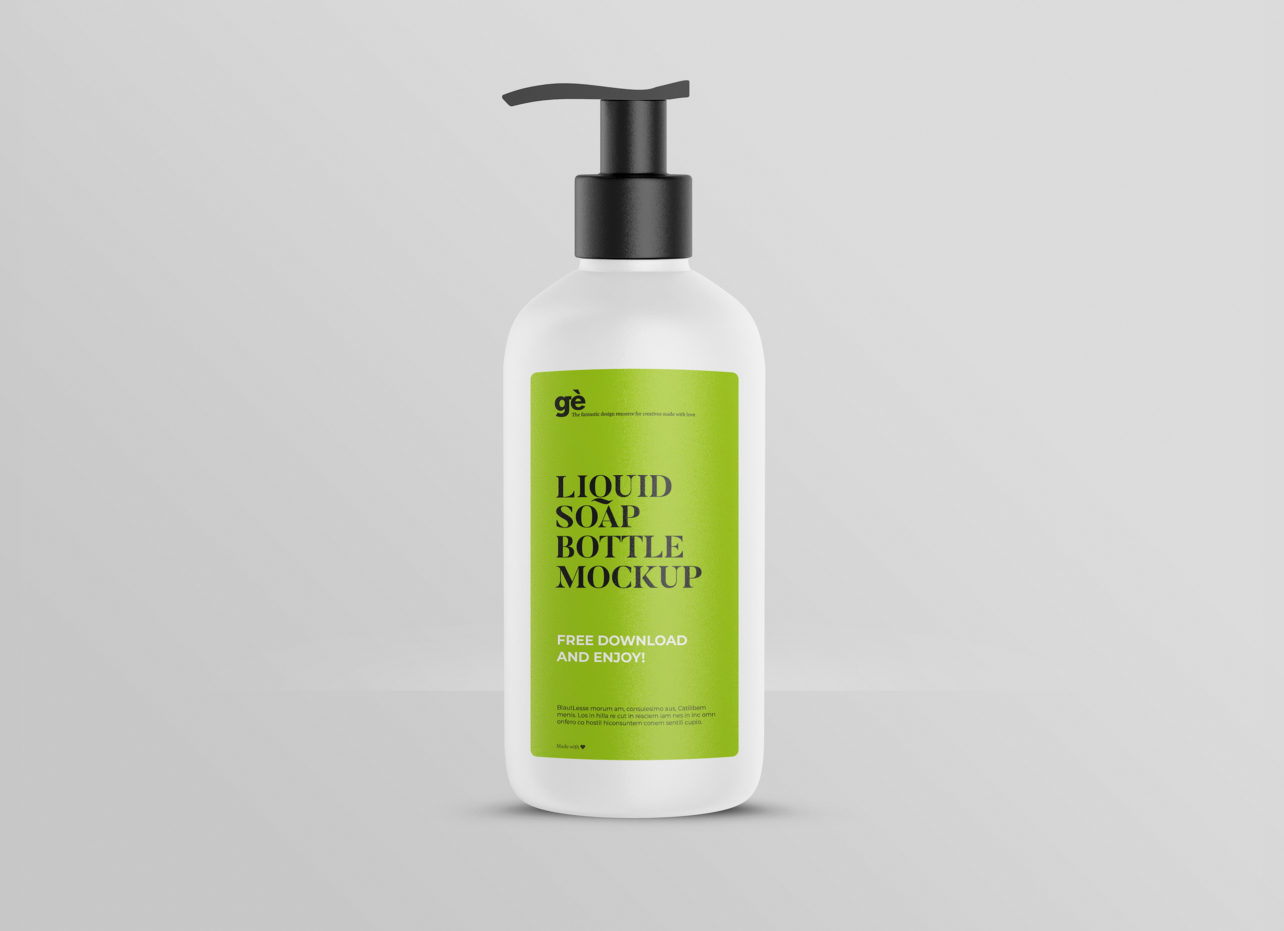 Download Liquid soap bottle mockup | Graphicsegg