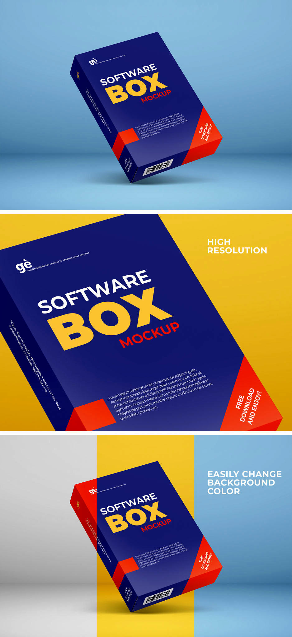 Download Software Box Mockup | Graphicsegg